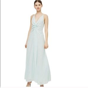 topshop mint green dress | Dresses | Top Shop Silver Polka Dot Deep V Maxi Retro Darling